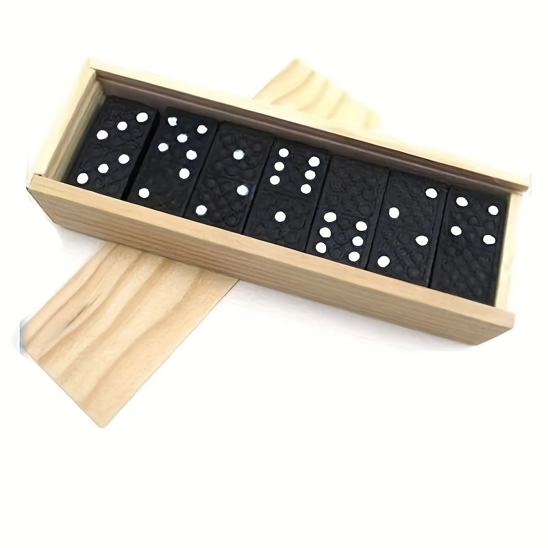 28pcs/box Mini Wooden Dominoes - đánh giá và giá Board Game Monopoli