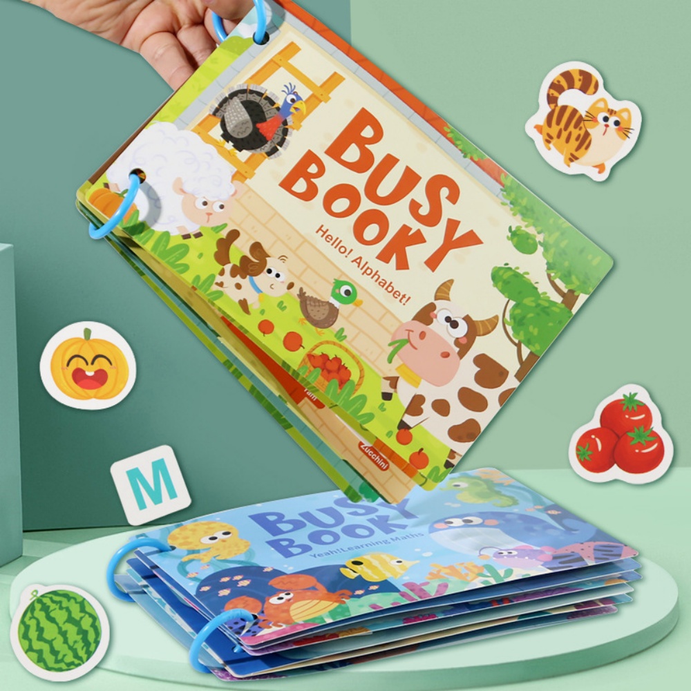 Busy Book Sticker Quiet Book f - đánh giá và giá Board Game English For Kids