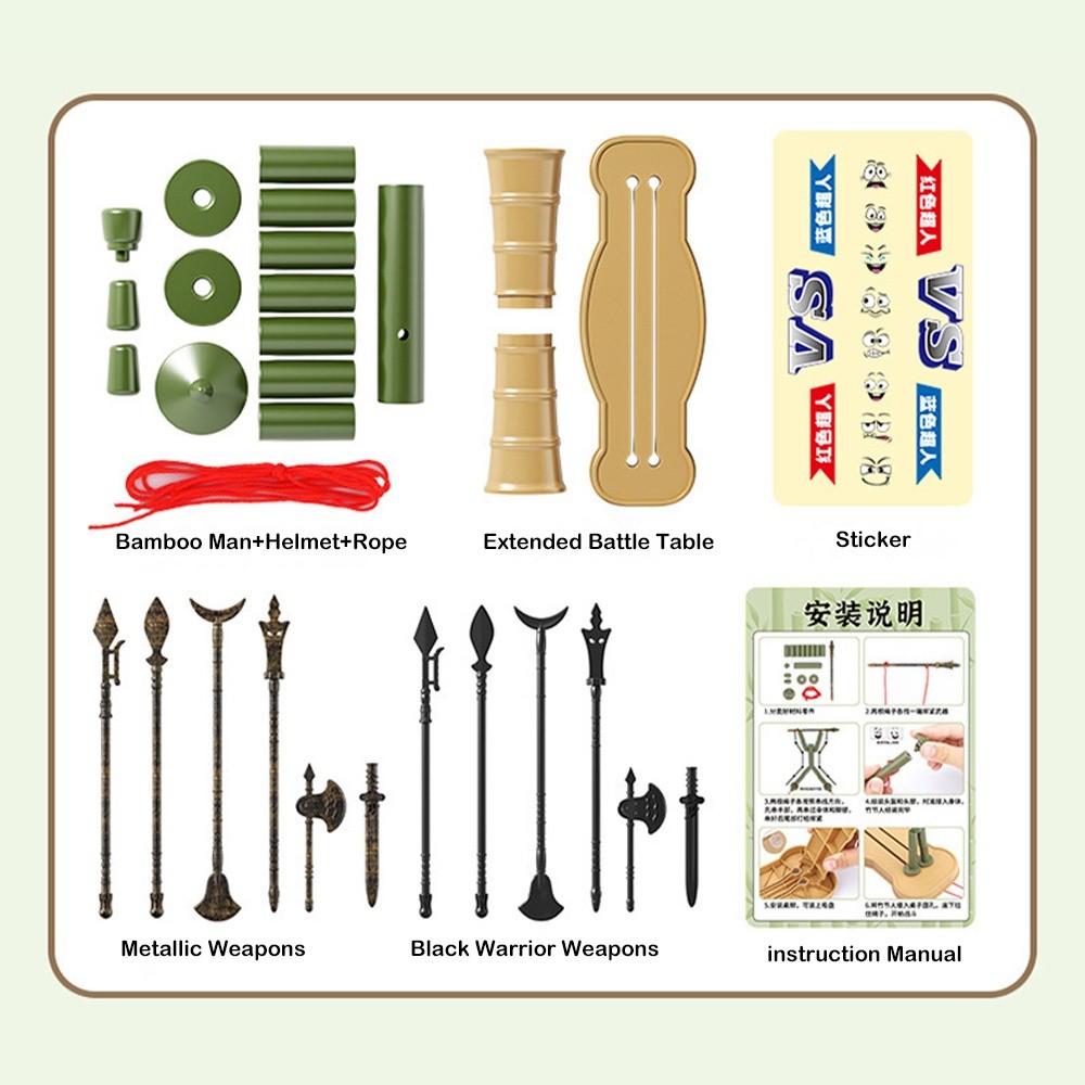 Two-player Battle Bamboo Man B - đánh giá và giá Board Game Word