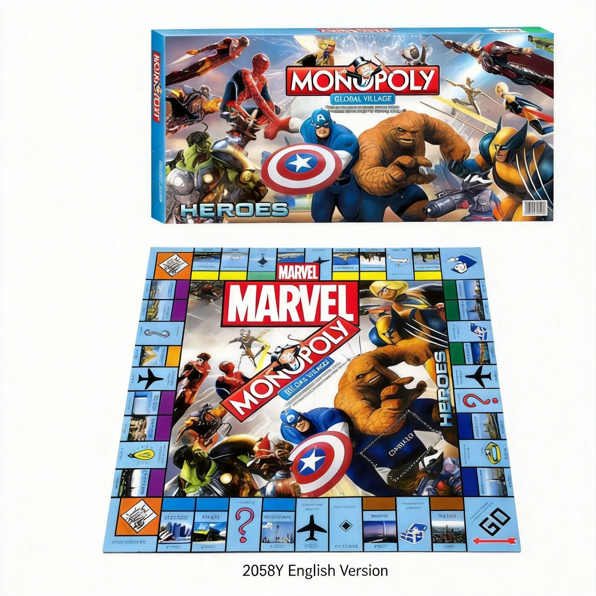 Marvel Heroes Monopoly Global  - đánh giá và giá Hasbro Game Monopoly