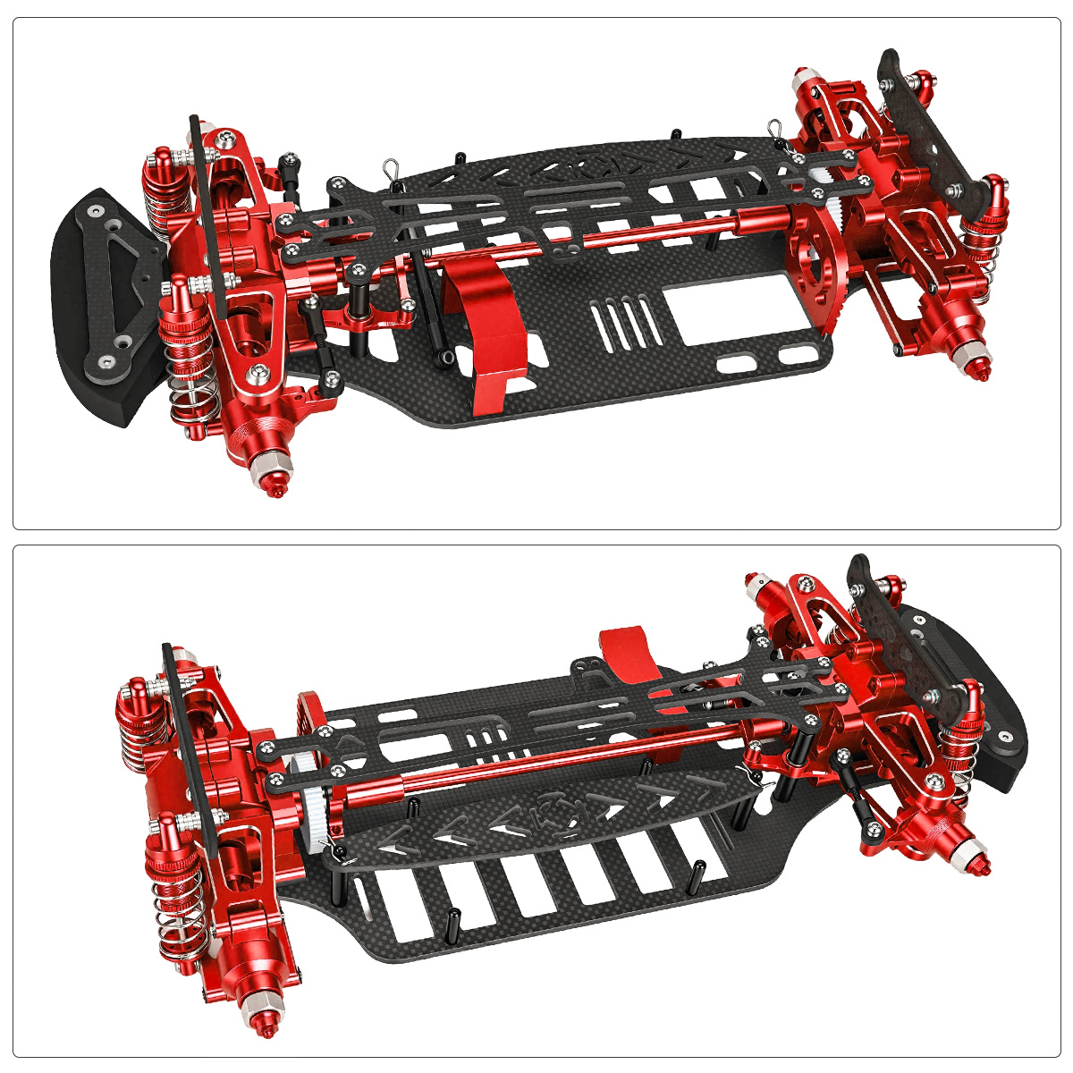 Aluminum & Carbon Fiber Frame  - đánh giá và giá Tamiya Model Rc Car